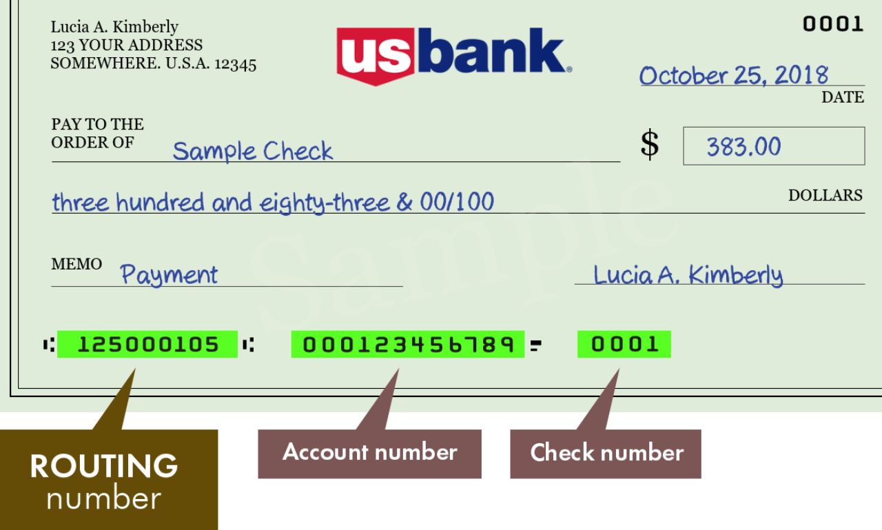 US Bank Routing Numbers